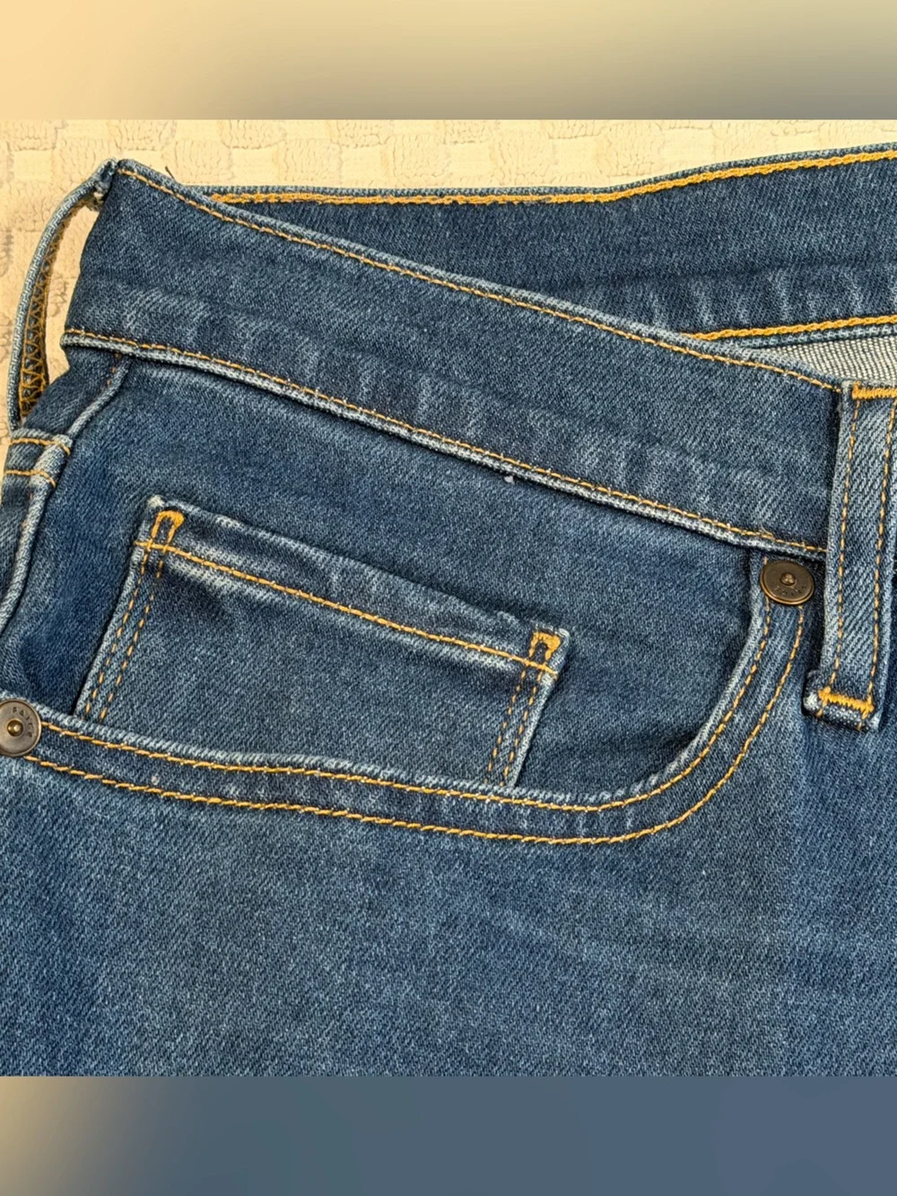 Paige Mens Normandie Blue Denim Jeans, Size 33/30 EUC